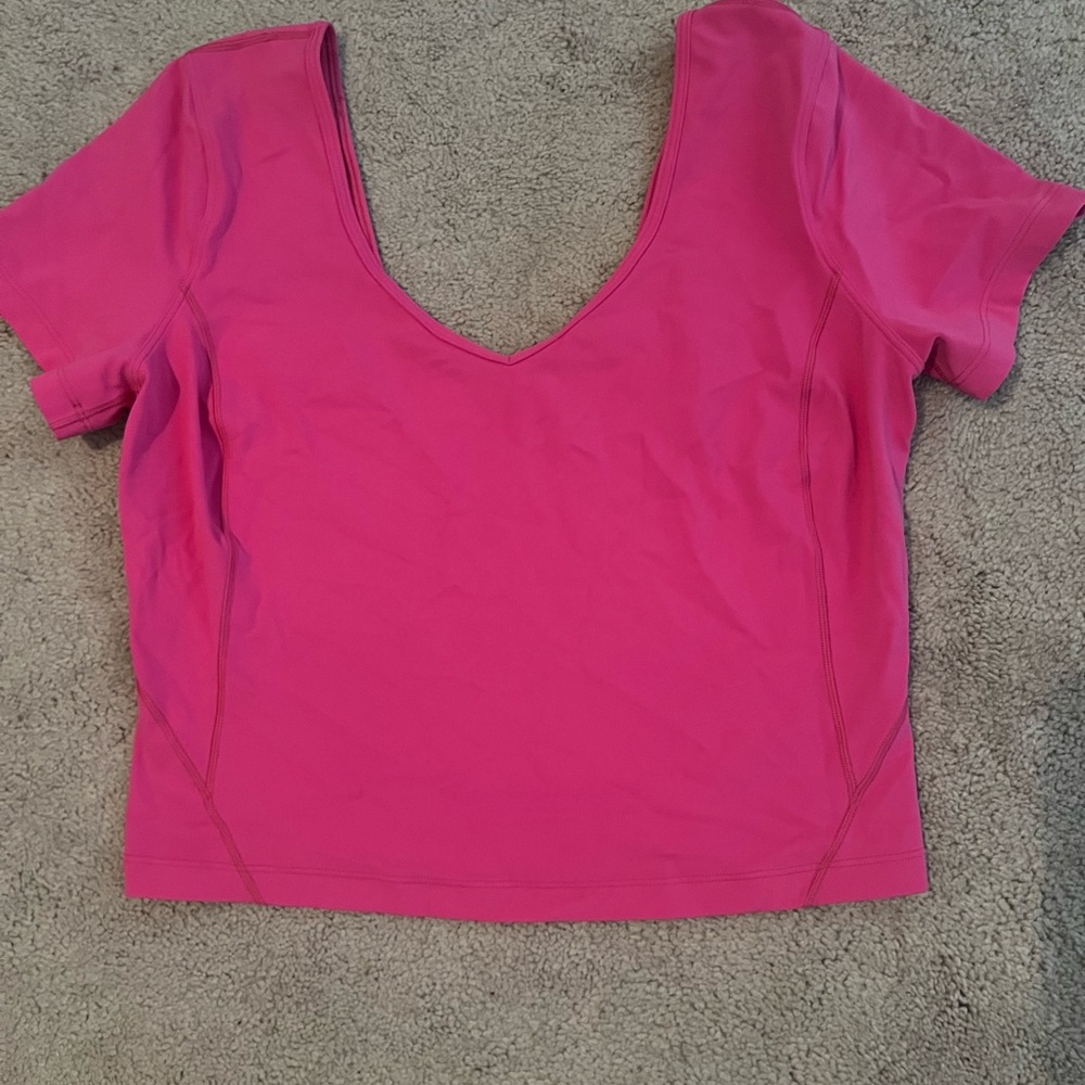 Lululemon pink exercise top